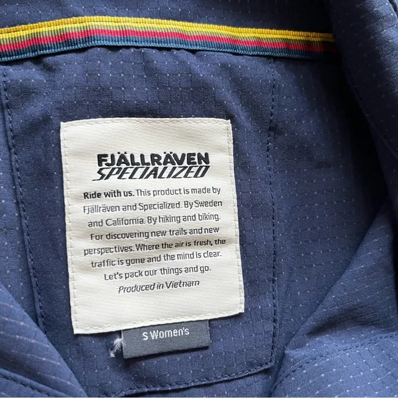FIÄLLRÄVEN SPECIALIZED SUN SHIRT WOMENS SIZE SMALL ACTIVE OUTDOORS COOL - Picture 3 of 8